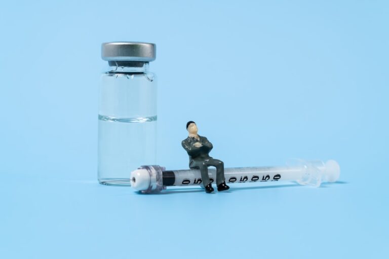Photo Hormone injection