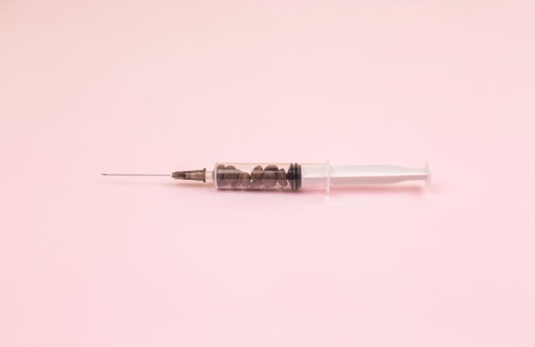 Photo Hormone injection